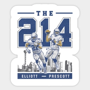 Ezekiel Elliott & Dak Prescott Dallas 214 Sticker